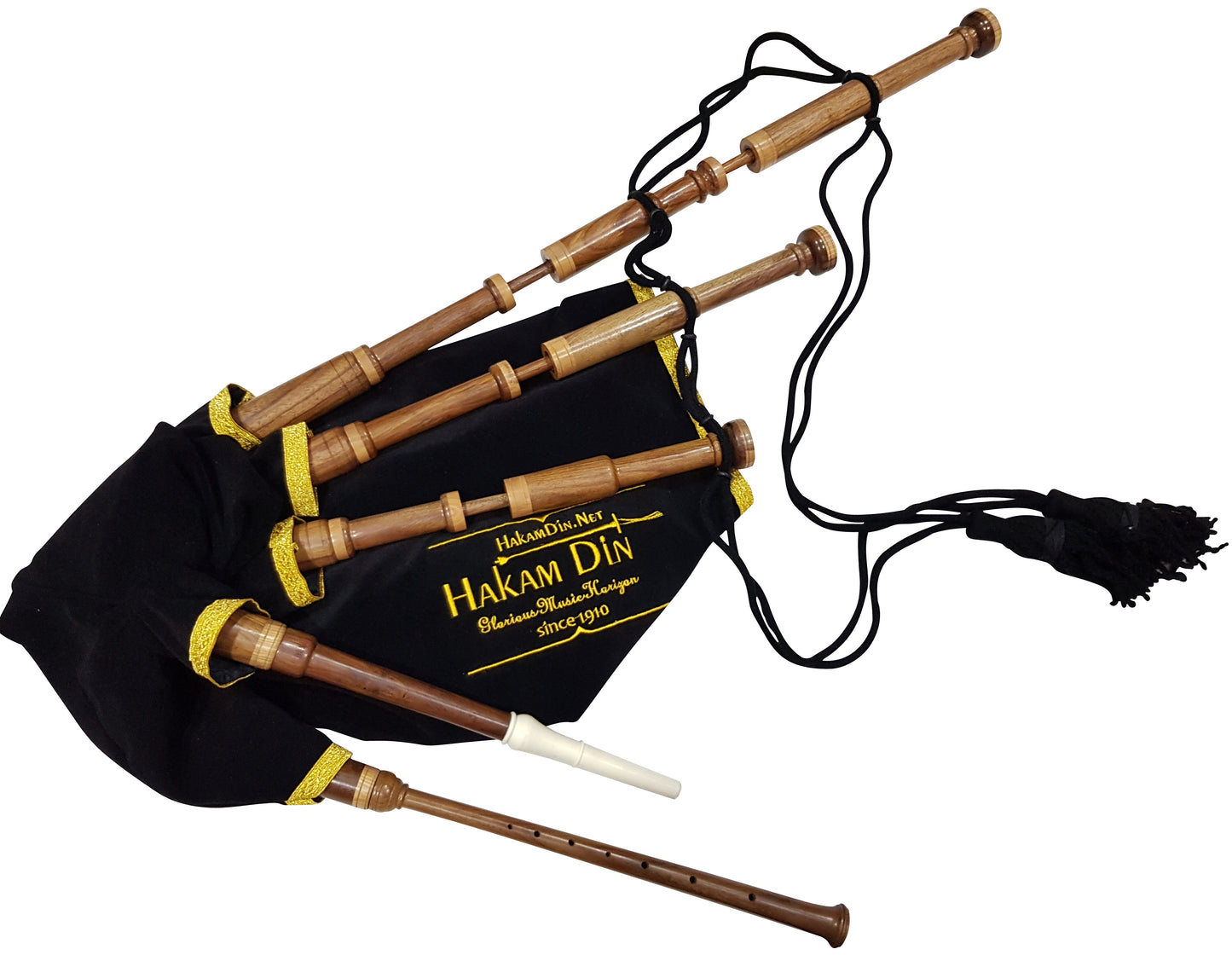 Fireside Smallpipes in A - Indian Cocobolo Wood