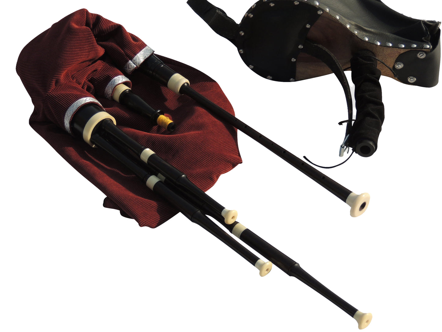 Scottish Smallpipes - African Blackwood - Ivory Mounts