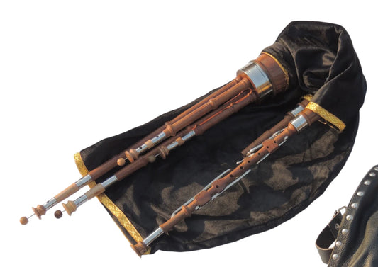 Northumbrian Smallpipes - 9 Key Chanter - Indian Cocobolo Wood