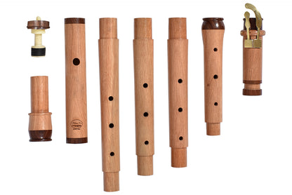 Flauto barocco di JJ Quantz - Legno di Cocobolo o Grenadilla - 1 o 2 chiavi