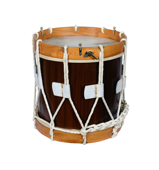 Renaissance-Trommel – Militärische Erbstück-Trommel – Walnussschale und indische Cocobolo-Reifen