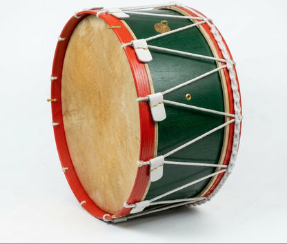 Trommel aus der Renaissance – Militärische Erbstück-Trommel – Indischer Cocobolo-Korpus mit schwarzen Spannreifen