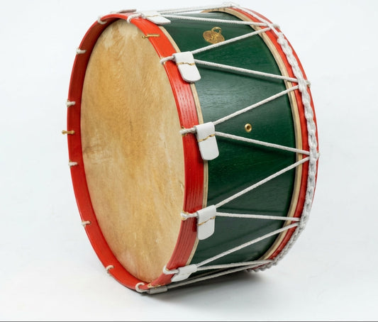 Trommel aus der Renaissance – Militärische Erbstück-Trommel – Indischer Cocobolo-Korpus mit schwarzen Spannreifen