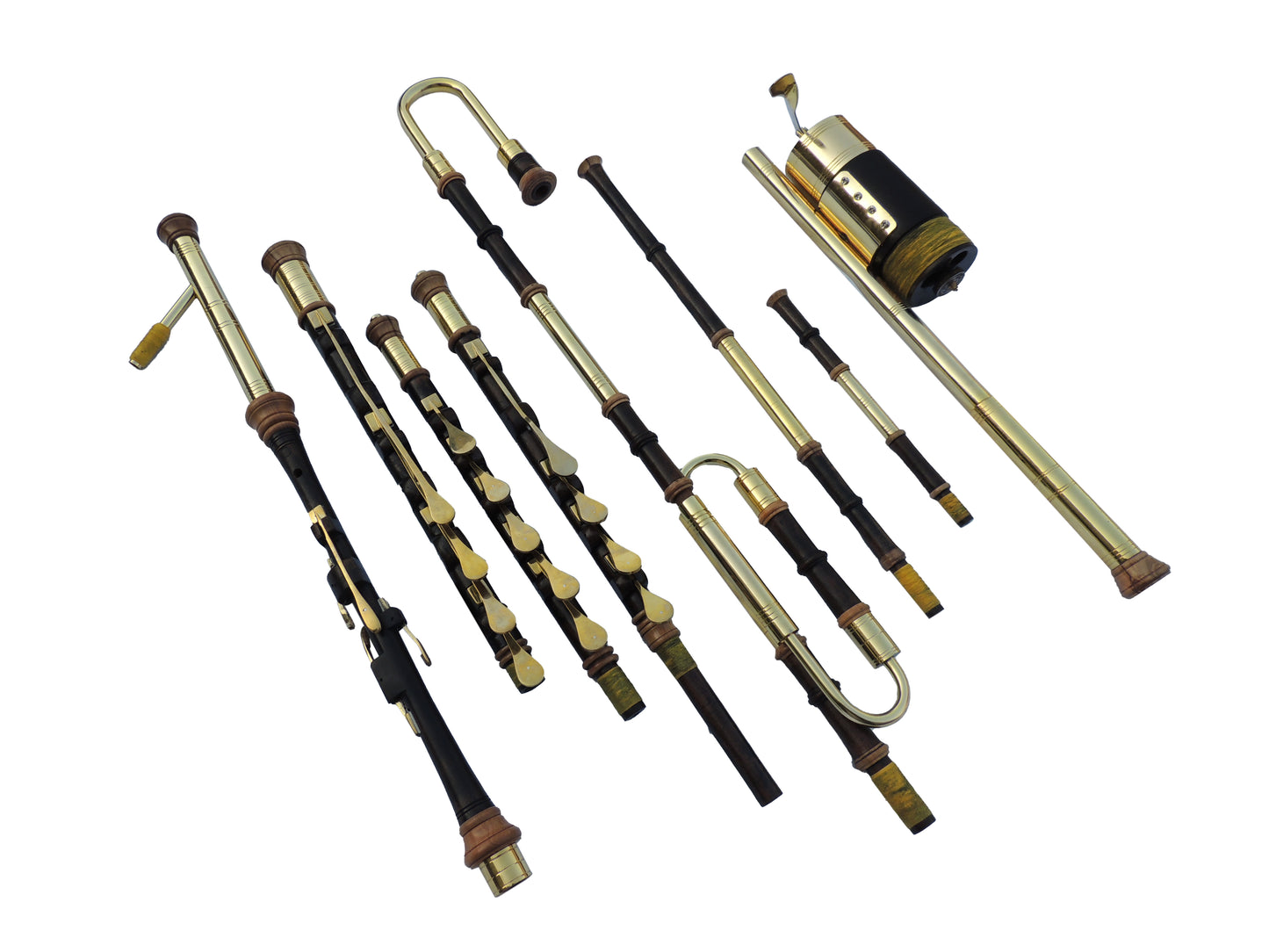 Uilleann Pipes CF2 All components