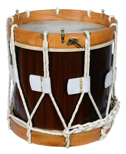 Tambor de la época del Renacimiento - Tambor de herencia militar - Aros de cáscara de nogal y cocobolo indio 
