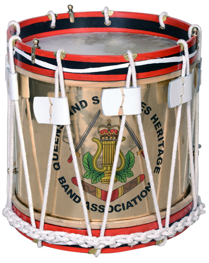 Victorian Era Military Brass Side Drum